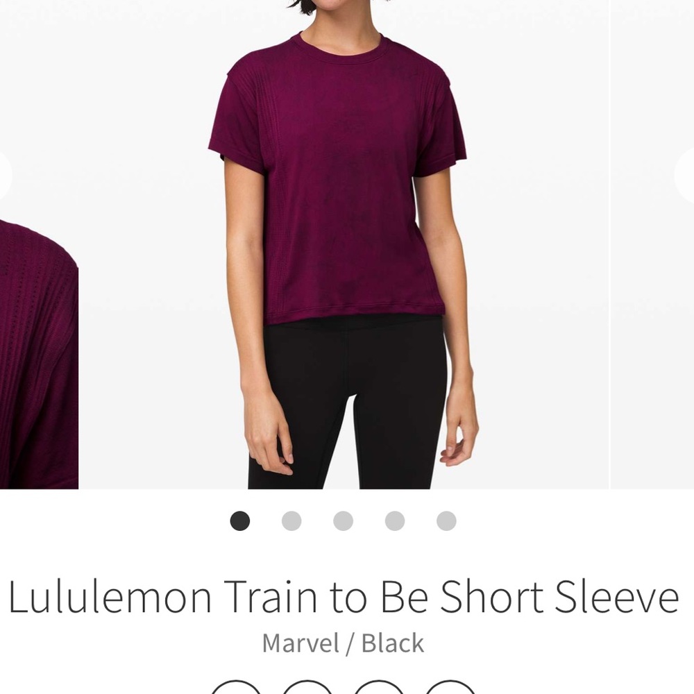 NWOT LULULEMON train to be short sleeve crew szSM